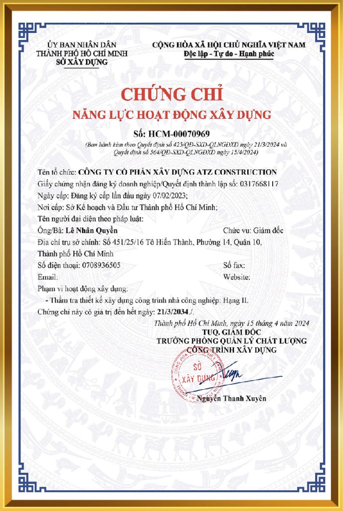 chứng chỉ 36