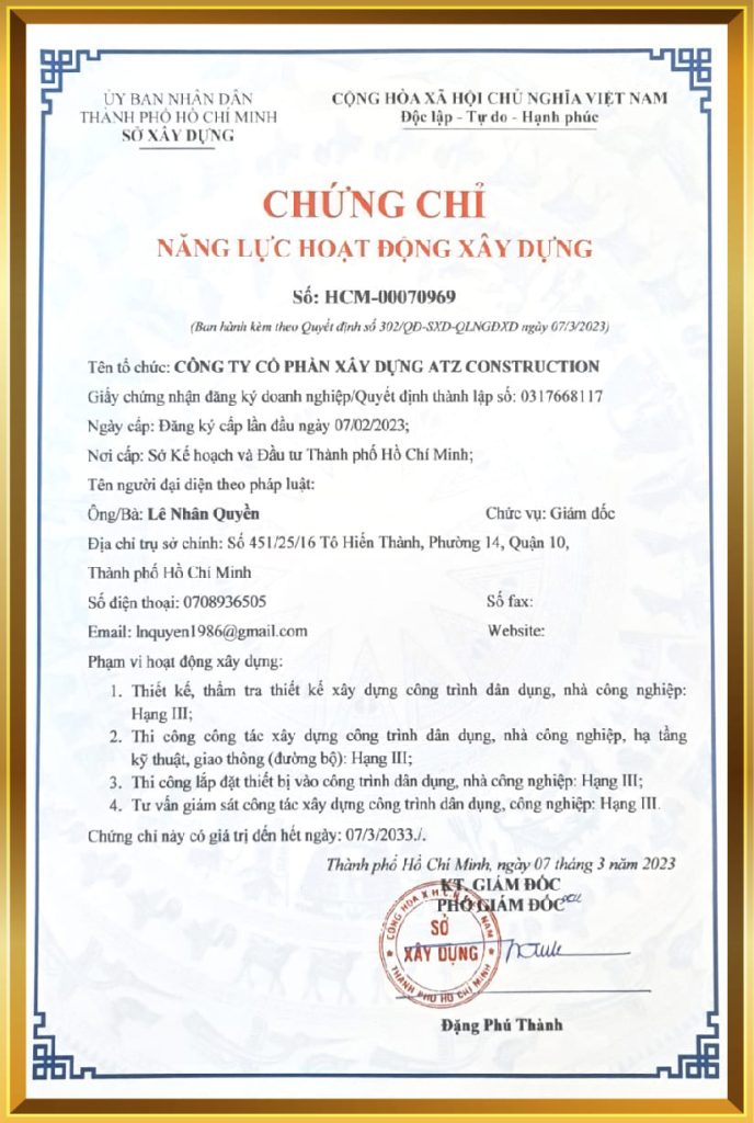 chứng chỉ 37