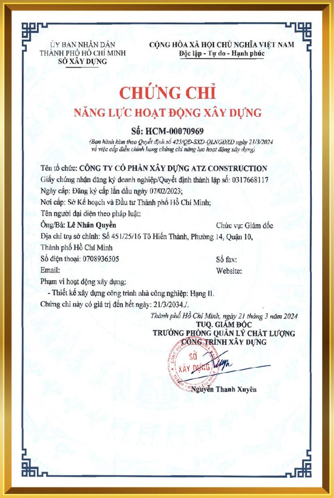 chứng chỉ 41